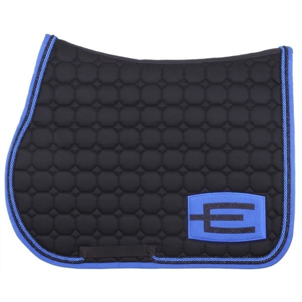 Equiline schabrak octagon allround med royalblå och glittersvart e-logga