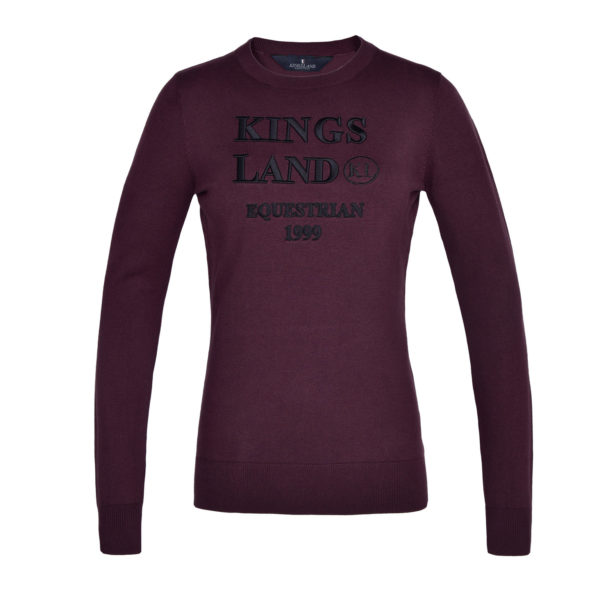 Kingsland KlMalvie knitted sweater red fudge