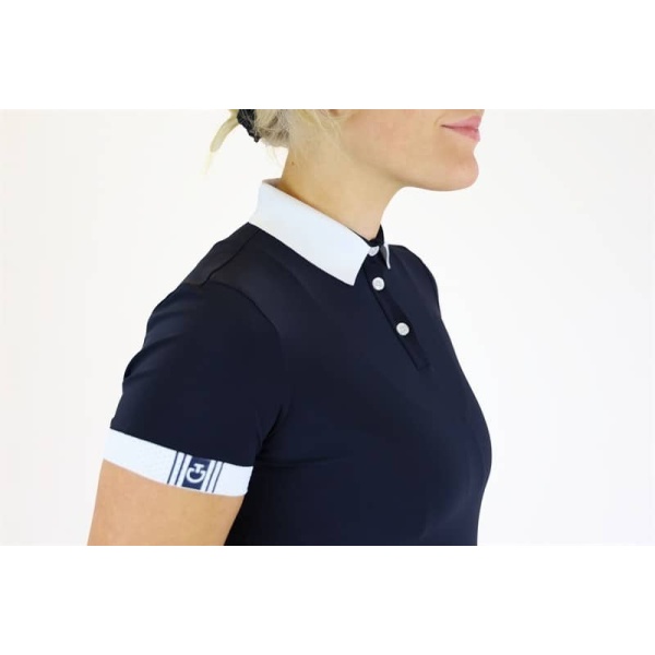 Cavalleria Toscana - Piké Jersery Training Polo W/Laser Cut Insert