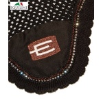 Equiline Huva med E-logga - Bronsglitter & Silver Swarovski