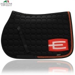 Equiline Schabrak E-Logga Octagon Allround - Guld Swarovski & Röd Passpoal