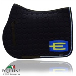 Equiline Schabrak E-Logga Octagon Allround - Sverige Royal/Gult & Swarovski
