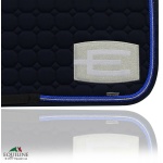 Equiline Schabrak Octagon med E-Logga Silver & Blå Swarovski - Octagon Allround