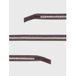 Equiline brunt pannband med silverklinker