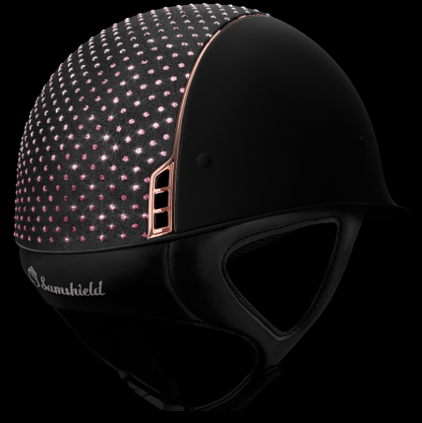 Samshield Shadowmatt Svart - Pink Sparkling & Rosé Chrome