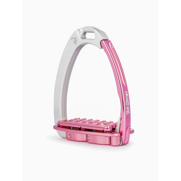 Tech stirrups stigbyglar venice plus evo silver rosa