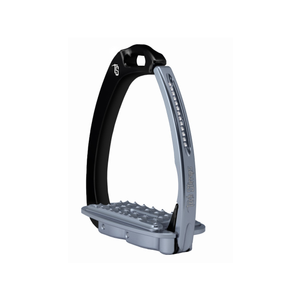 Tech stirrups sloped evo swarovski svart titanium