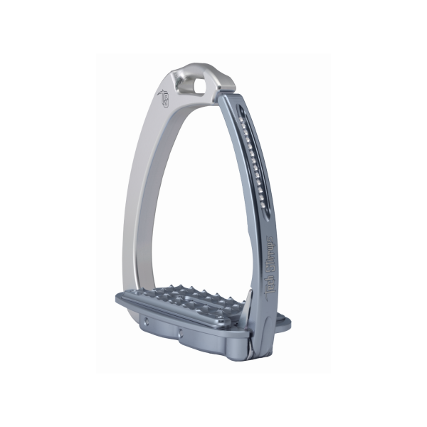 Tech stirrups sloped evo swarovski silver titanium