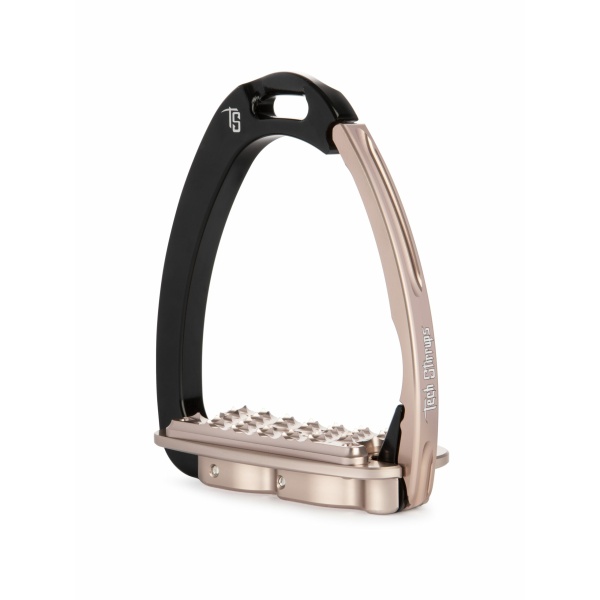 Tech stirrups sloped evo svart rose