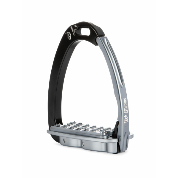 Tech stirrups sloped evo svart titanium