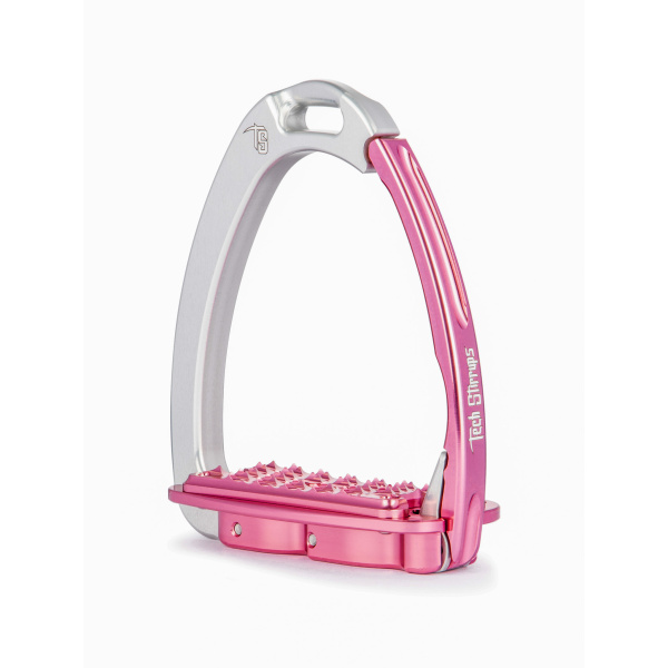 Tech stirrups sloped evo silver rosa