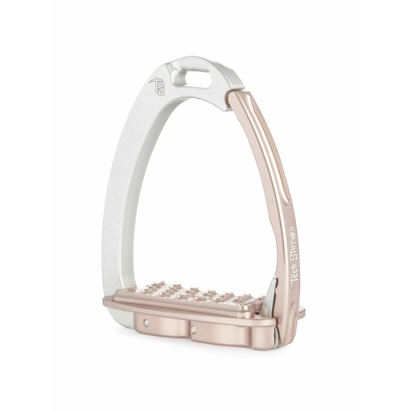 Tech stirrups sloped evo silver rose