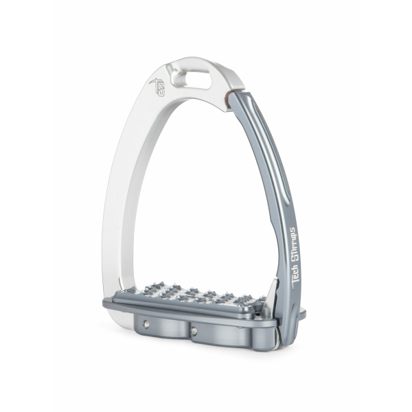 Tech stirrups sloped evo silver titanium