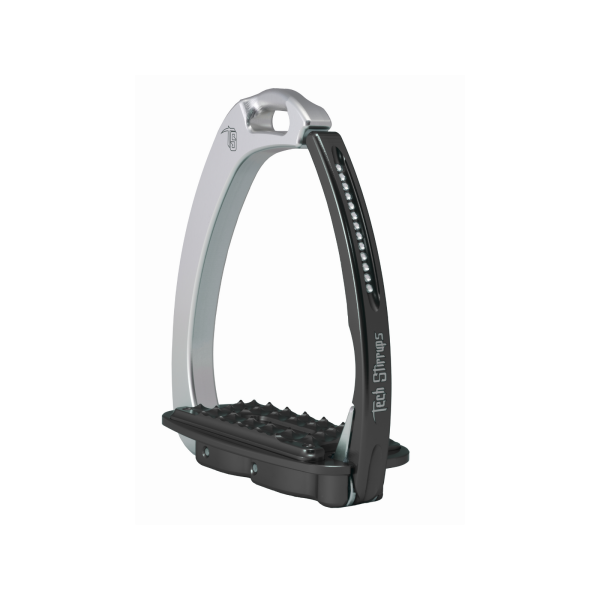 Tech stirrups sloped evo swarovski silver svart