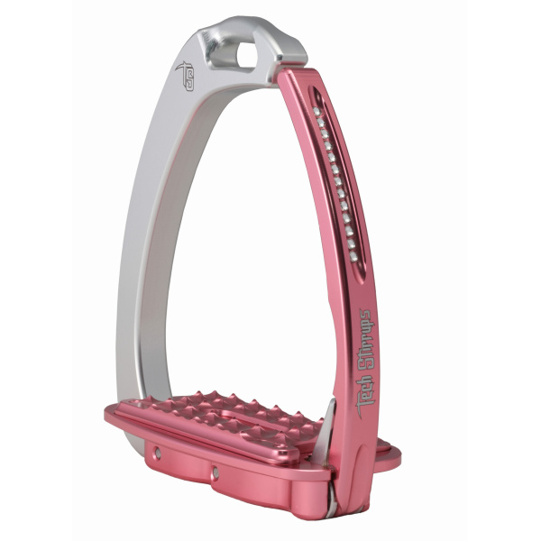 Tech stirrups sloped evo swarovski silver rosa