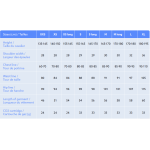 Seaver måttabell Safefit säkerhetsväst uppblåsbar